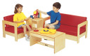 Living Room Coffee Table- with Red Living Room Set- Model (Thumbnail)