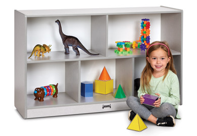 Rainbow Accents Low Single Mobile Storage Unit - Gray