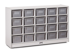 20 Cubbie-Tray Mobile Storage - with Trays