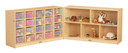20 Cubbie-Tray Fold-n-Lock - with Clear Trays (Thumbnail)