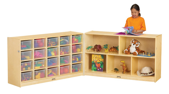 20 Cubbie-Tray Fold-n-Lock - with Clear Trays- Model