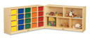 20 Cubbie-Tray Fold-n-Lock - with Clear Trays (Thumbnail)