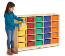25 Cubbie-Tray Mobile Storage - with Colored Trays - Model (Thumbnail)