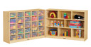 25 Cubbie-Tray Mobile Fold-n-Lock - with Clear Trays (Thumbnail)