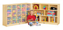 25 Cubbie-Tray Mobile Fold-n-Lock - with Clear Trays- Model (Thumbnail)