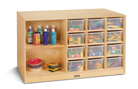 Mobile Storage Island - with Clear Trays