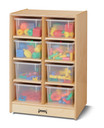 8 Cubbie-Tray Mobile Unit - Clear Trays not included (Thumbnail)