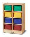 8 Cubbie-Tray Mobile Unit - Colored Trays not included (Thumbnail)
