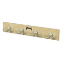 Wall Mount Coat Rail - 4 Hooks (Thumbnail)