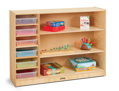 Adjustable Combo Mobile Straight-Shelf - Clear Paper-Trays not included