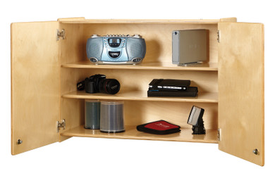 Lockable Wall Cabinet- Open Doors