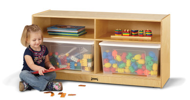 Toddler Jumbo Tote Storage – with Clear Totes + Lids- Model