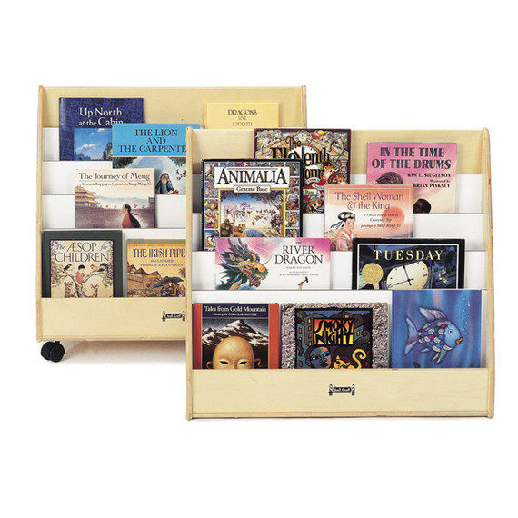 Double Sided Pick-a-Book Stand- Stationary and Mobile Options