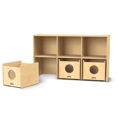See-n-Wheel Shelf with Bins