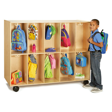 20 Section Mobile Backpack Cubbie- Model