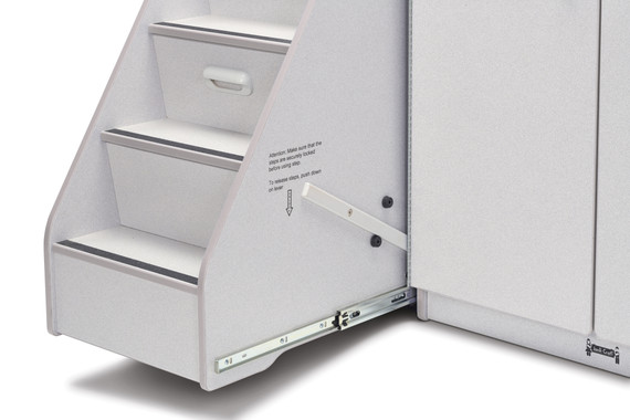 Rainbow Accents® Diaper Changer with Stairs - Out