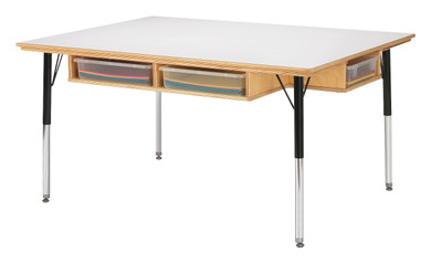 Table with Storage - 15" - 24" Ht - without Paper-Trays