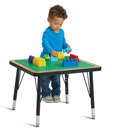 Adjustable Building Table – Preschool Brick Compatible – 15-24"H- Model