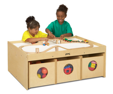 Activity Table - with 6 See-n-Wheel Bins- Model