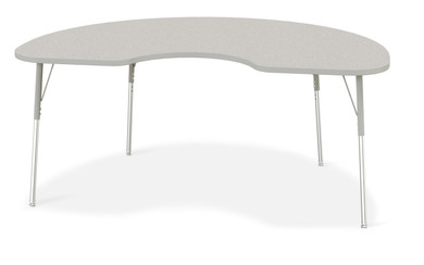 Kidney Activity Table - 48" X 72"&comma; A-height - Freckled Gray/Gray/Gray