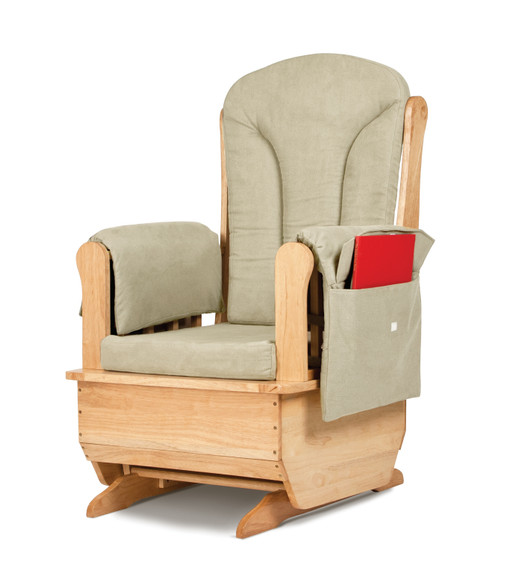 Glider Rocker- Beige Cushions
