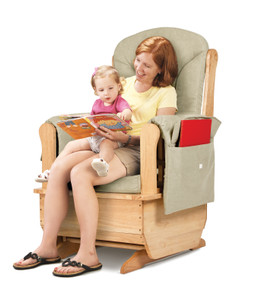 Glider Rocker - Beige Cushions Glider Rocker - Beige Cushions