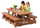 Large Outdoor Table and Bench Set- Model (Thumbnail)