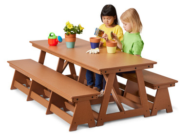 Large Outdoor Table and Bench Set- Model