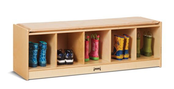 5 Section Bench Locker - Wheat