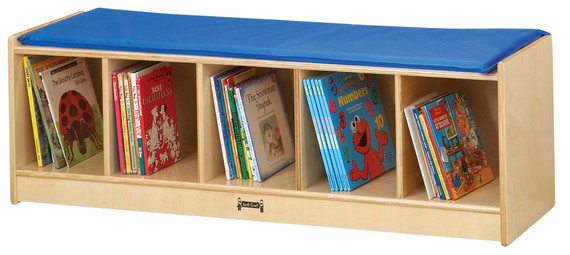 5 Section Bench Locker - Book Storage
