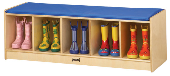 5 Section Bench Locker - Shoe Storage