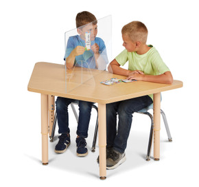 See-Thru Table Divider Shields - 2 Station - 30" x 8" x 16"- Model