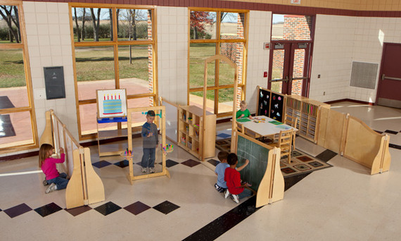 See-Thru Easel in Classroom