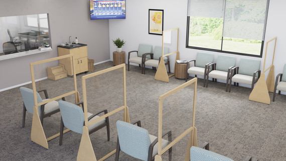 Space Divider in Waiting Room